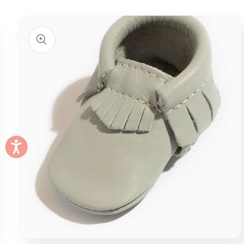 Freshly Picked Salt Flats Moccasin Baby Shoe Soft Sole Size 0